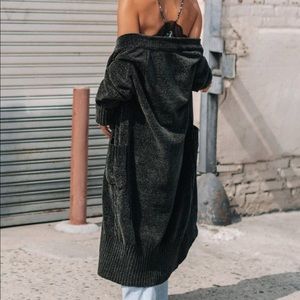 LOVESTITCH LONG CHENILLE CARDIGAN